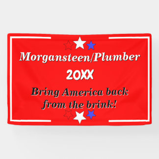 Banderoles Créer une campagne politique personnalisée rouge