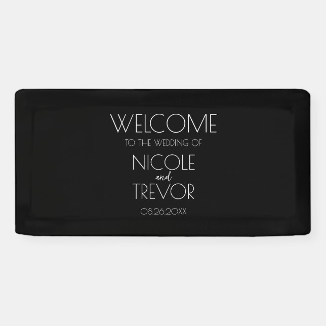 Banderoles Créer votre propre - Noir (Horizontal)