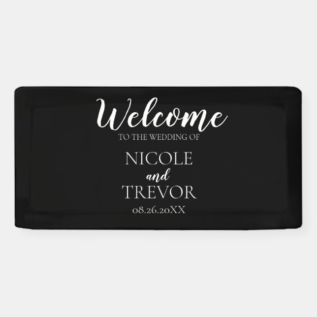 Banderoles Créer votre propre - Noir (Horizontal)