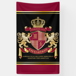 Banderoles Créez votre propre blason d'armoiries d'or rouge