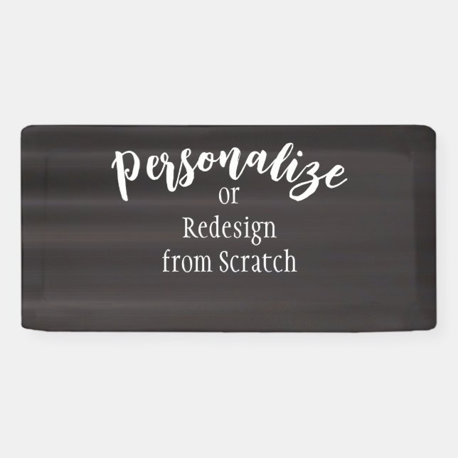 Banderoles Créez Votre Propre Conception Personnalisée (Horizontal)