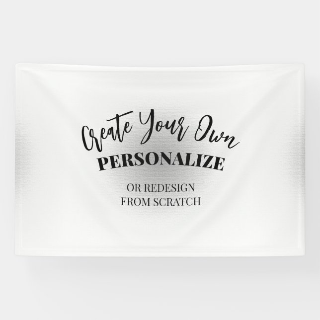 Banderoles Créez Votre Propre Modèle (Horizontal)