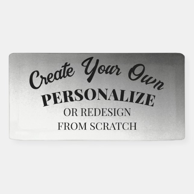 Banderoles Créez votre propre personnalisation (Horizontal)