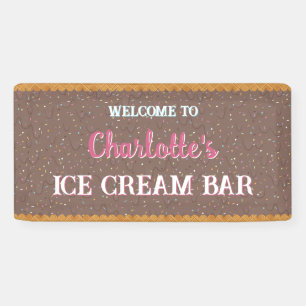 Banderoles Crème Glacée au Chocolat