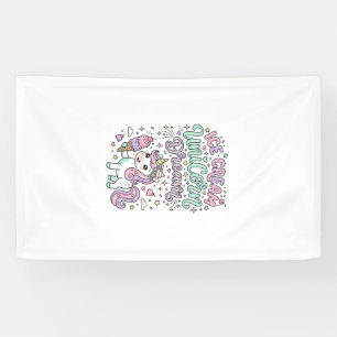 Banderoles Crème Glacée Licorne Rêve de Licorne Produit Paste