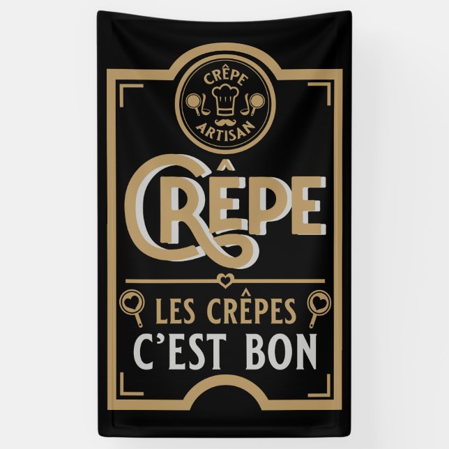 Banderoles Crepes françaises (Vertical)