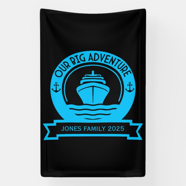 Banderoles Croisière mondiale (Verticale)