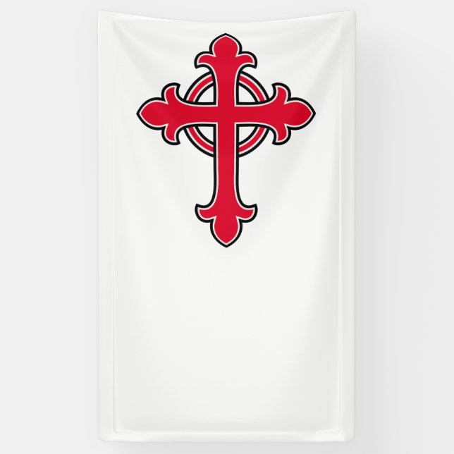 Banderoles Croix chrétienne (Vertical)