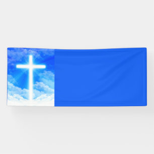 Banderoles Cross of Light Jesus Christ Customizable Christian