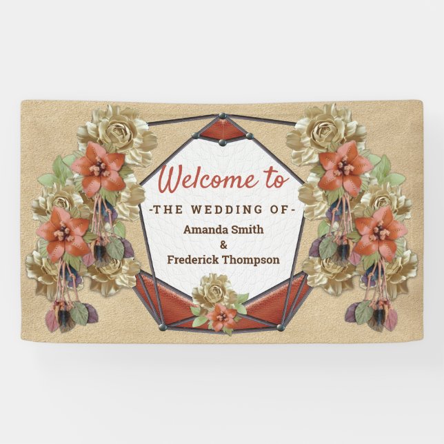 Banderoles Cuir et velours (Horizontal)