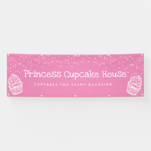 Banderoles Cupcake rose