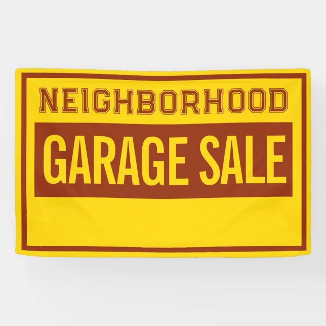Banderoles Custom 4 ft Garage Sale Banner (Horizontal)
