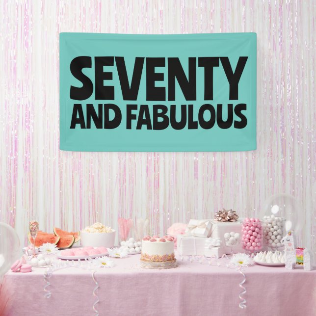 BANDEROLES CUSTOM BIRTHDAY FABULOUS PARTY BANNER (Fête)