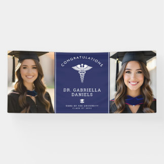 Banderoles Custom Photo Medical School Doctor Nurse Graduate