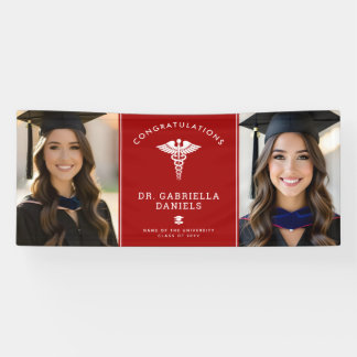 Banderoles Custom Photo Medical School Doctor Nurse Graduate