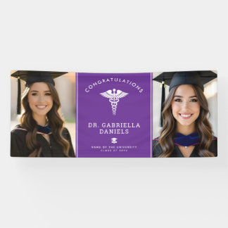 Banderoles Custom Photo Medical School Doctor Nurse Graduate