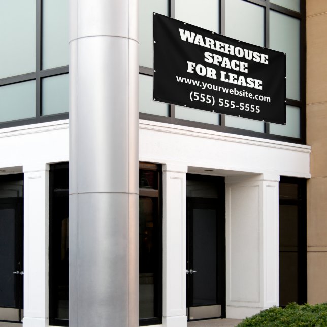 Banderoles Custom Warehouse Space Lease Banner (Bâtiment extérieur)