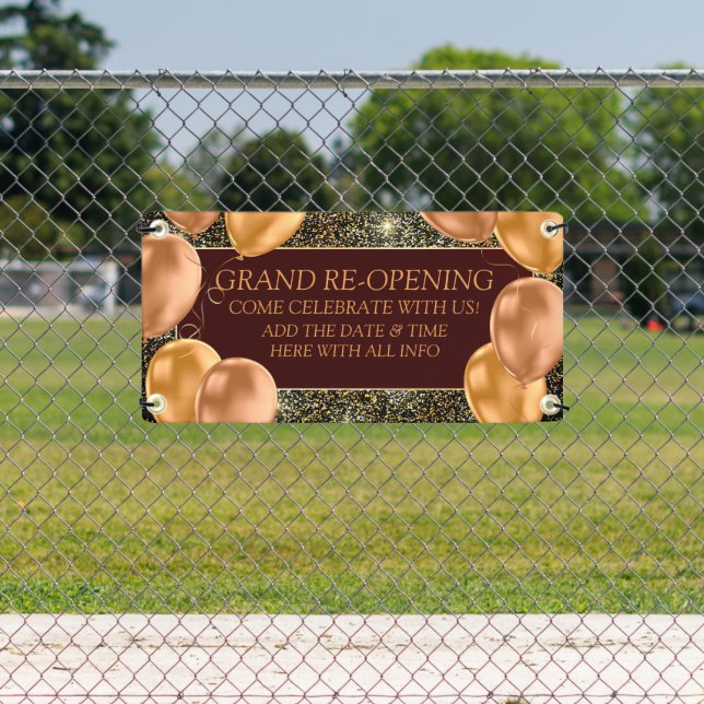 Banderoles Customiser Grand réouverture de la boutique de bal (Insitu)