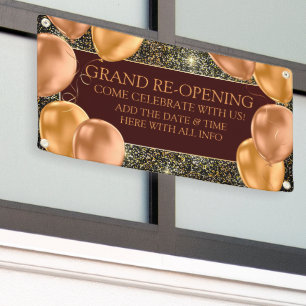 Banderoles Customiser Grand réouverture de la boutique de bal