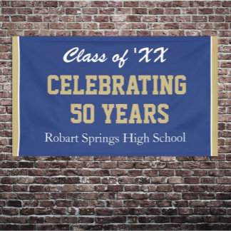 Banderoles Customizable! Celebrate any year reunion banner