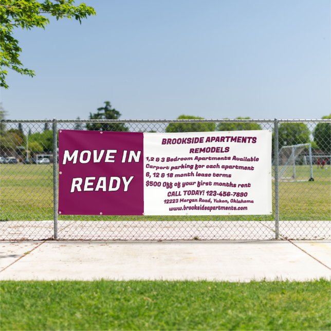 Banderoles Customize Detailed Apartments For Rent Move In Rea (Insitu)