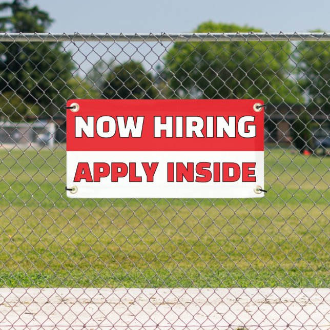 Banderoles Customize Generic Now Hiring Apply Inside (Insitu)