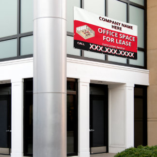 Banderoles Customize Retail Space For Lease Company Logo Buil