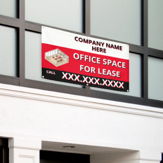 Banderoles Customize Retail Space For Lease Company Logo Buil