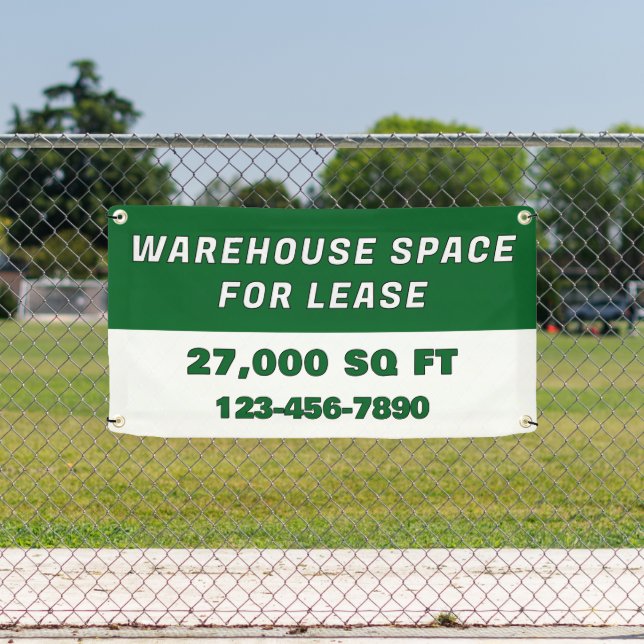 Banderoles Customize Warehouse Space For Lease Business (Insitu)