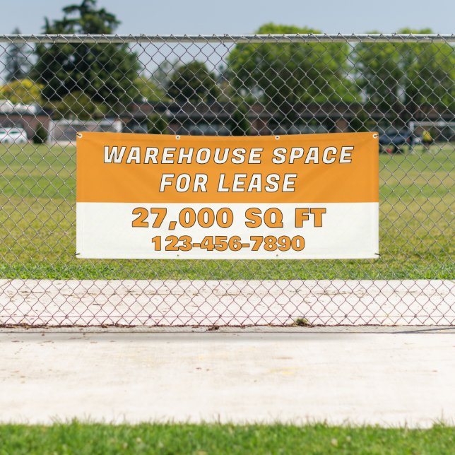 Banderoles Customize Warehouse Space For Lease Business (En situation)