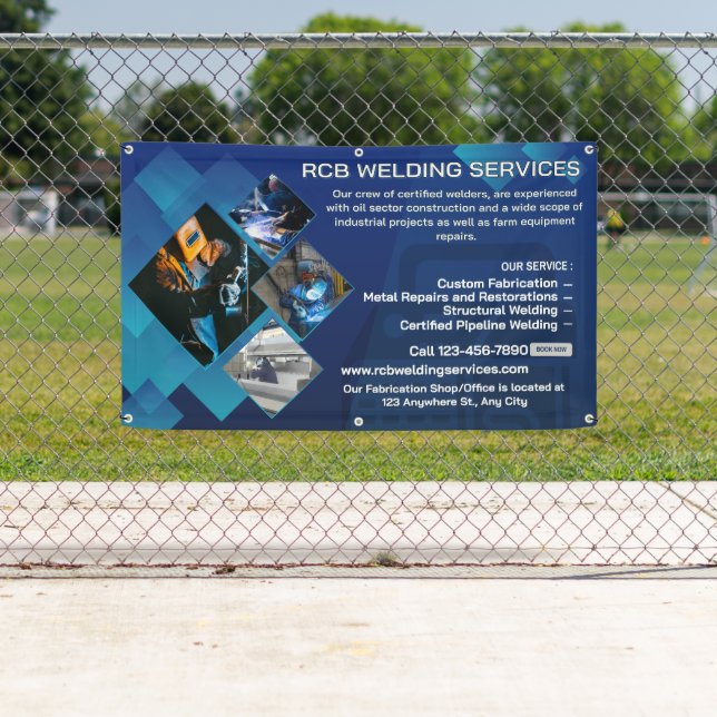 Banderoles Customize Welding Contractor Services Business (En situation)