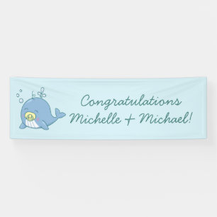 Banderoles Cute baleine Baby shower Kawaii