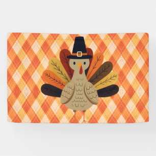 Banderoles Cute, classique/vintage Thanksgiving Turquie