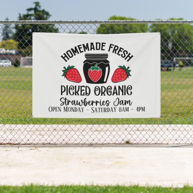 Banderoles Cute confiture de fraise ajouter jours fois vendeu (Insitu)