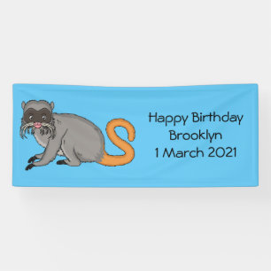 Banderoles Cute Emperor Tamarin illustration