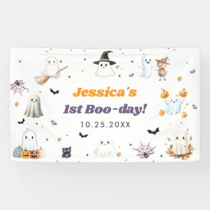 Banderoles Cute Halloween Fantôme 1er anniversaire