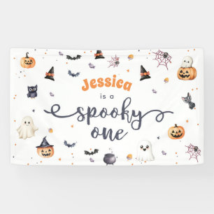 Banderoles Cute Halloween Fantôme 1er anniversaire