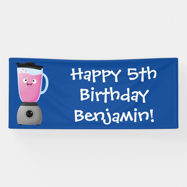 Banderoles Cute happy food mixender cuisine appareil dessin a (Horizontal)