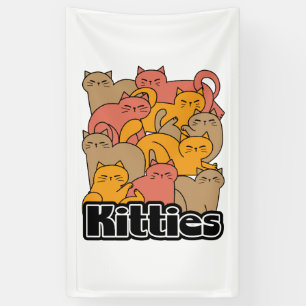 Banderoles Cute Kitties Design - Cat Art adorable