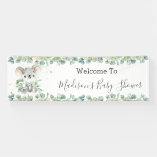 Banderoles Cute Koala Eucalyptus Verdure Bienvenue Ba