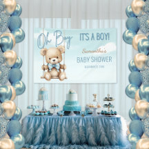 Cute Oh Boy C'est un Baby shower d'ours garçon fon