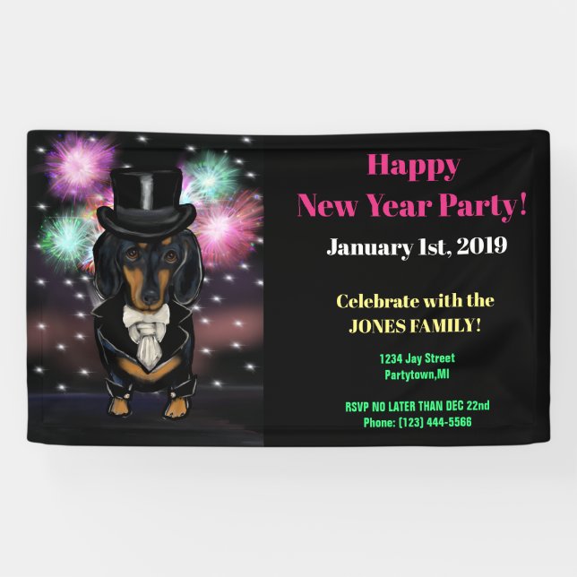 Banderoles Dachshund (Horizontal)