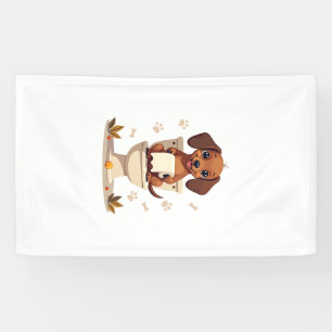 Banderoles Dachshund Mignon Vintage sur Toilettes Dessin Anim