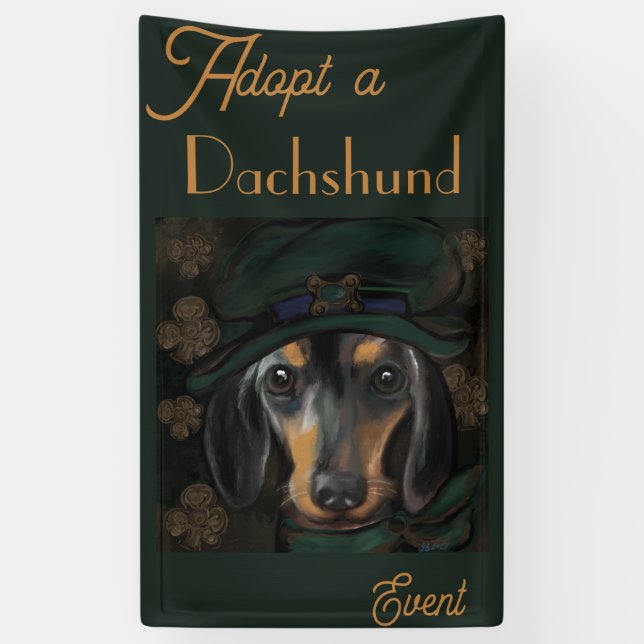 Banderoles Dachshund ou teckel (Vertical)
