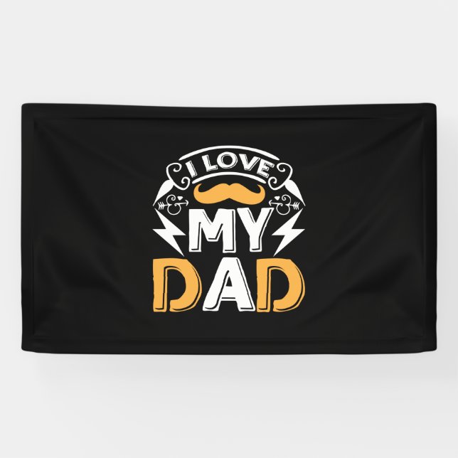 Banderoles Daddy Don J'Aime Mon Papa (Horizontal)