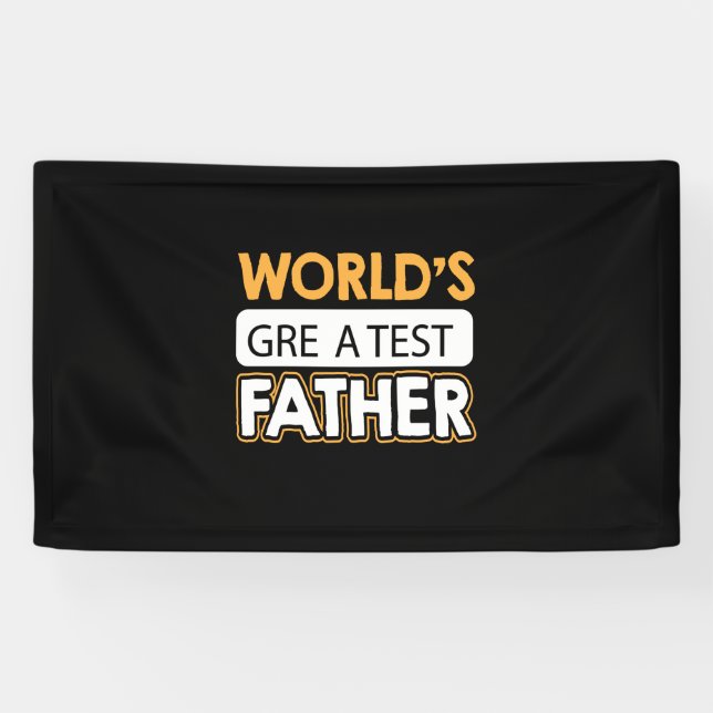 Banderoles Daddy Gift Le plus grand père du monde (Horizontal)