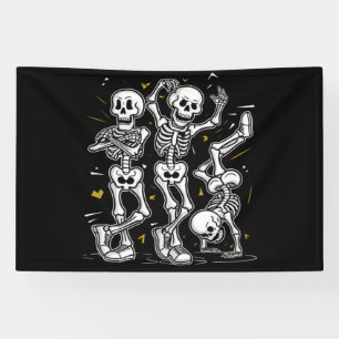 Banderoles Dancing Skeletons Dance Challenge Halloween