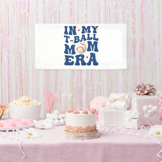 Banderoles Dans mon T-Ball Maman Era Tee-Ball Maman Fête des  (Fête)