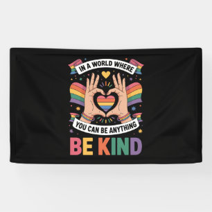 Banderoles Dans un monde où vous pouvez être n'importe quoi,