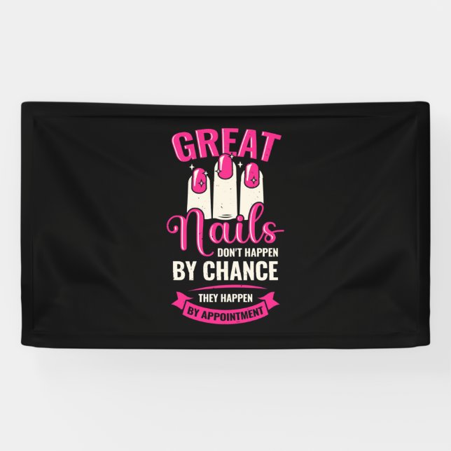 Banderoles De Grands Nails Se Produisent Par Nomination (Horizontal)
